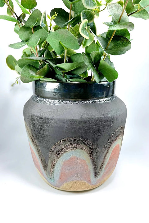 volcanic rainbow vase