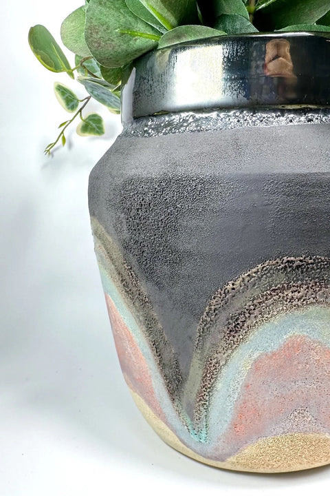 volcanic rainbow vase