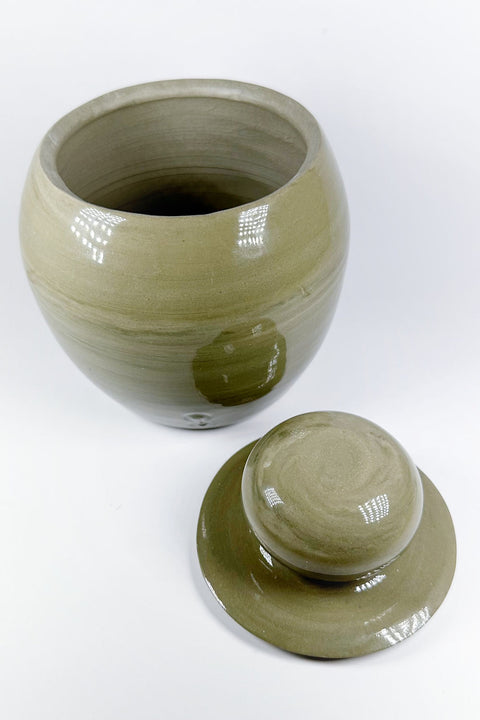 stone green jar